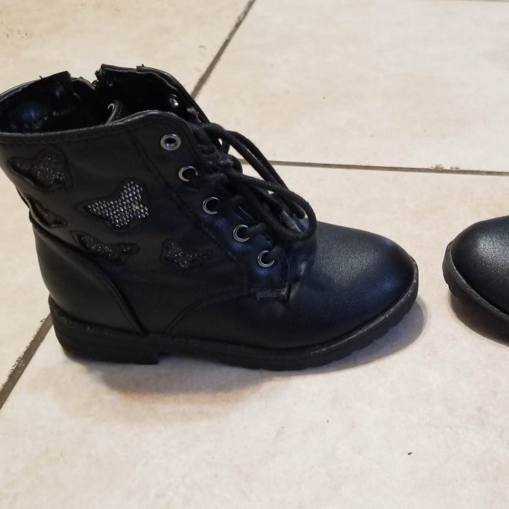 Sugar brand Ankle Boots, Girls size 9 black